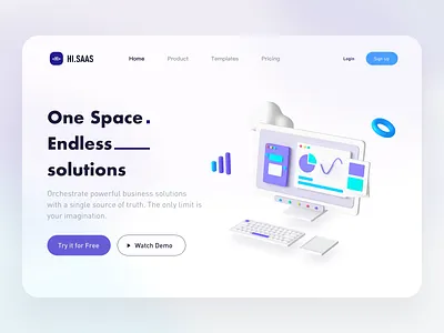 Saas webpage cloud