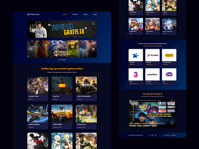 TRIPLAY.ID - Game Contents Purchasing Website dark design ui uiuxdesign ux website website design