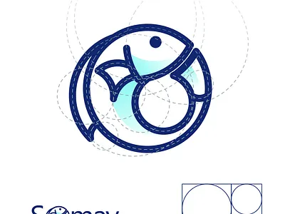 fish branding corporate branding design illustration logo logo design logodesign minimal typography vector