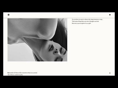 Impermanence — Photographed by Roger Mac typography ui uidesign ux web website