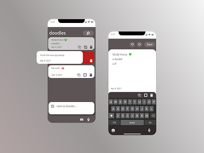 todoodle app V0.1 design mobile sketchapp ui