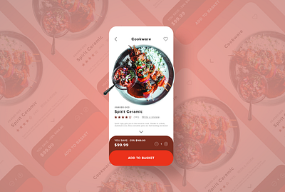 Cookware Mobile UI Design adobe xd app app design art artist creative design designer graphic design illustration inspiration mockup ui uidesign uidesigner uiux uiuxdesign ux uxdesign wireframe