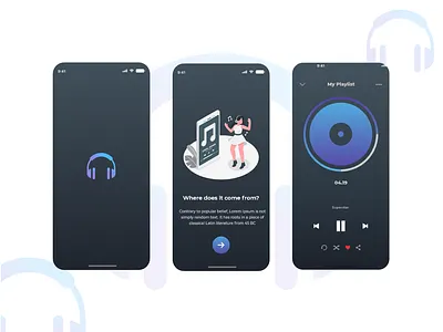 Music Application admindesign app design appdesign design logo logodesign musicapp songapp typography ux vector