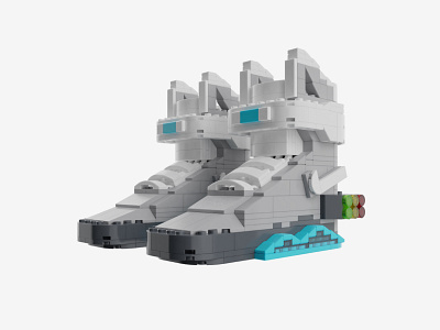 Bricks Kicks Air Mag Collectible Kit design lego models nike sneakers