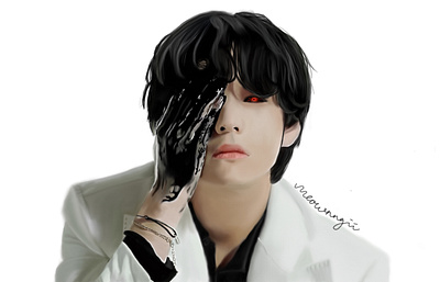 Ghoul Kim Taehyung digital painting