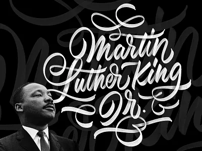MLK 2021 civilrights design handlettering handtype ipadlettering lettering martinlutherking mlk procreate script type