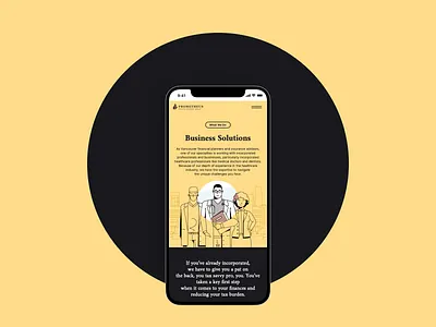 Prometheus — Business Solutions app colors design illustration minimal page ui ux web website