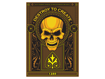 Skull poster illustrator poster scull vector