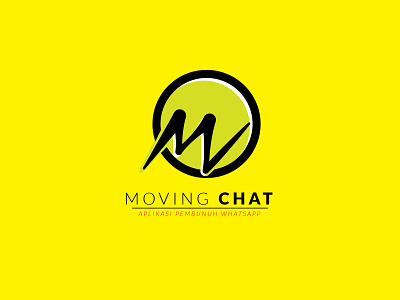 MOVING CHAT brand design brand identity branding branding design illustration logo logodesign simple logo