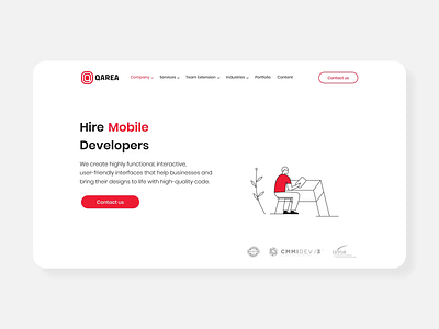 Animation for Mobile developers page