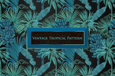 Tropical vintage pattern artwork black design fabric fabric design fashion fashion design illustration pattern pattern art