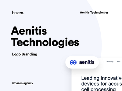 Aenitis Technologies - Logo Branding bazen agency brand identity branding branding and identity branding concept logo brand logo branding logo branding design logo branding logos graphics medical website medical website design styleguide styleguides