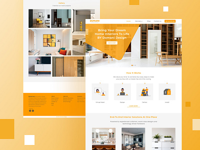 Domani Design - Homepage: interior design studio. design studio interior user interface design web design website
