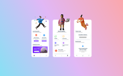Intellect Redesign 2021 3d apps clean clean design clean ui dailyui mobile redesign