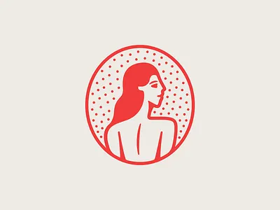 La Vecina pt. I badge branding country design food illustration instagram lady logo mark mexico red restaurant rhode island shop symbol taco tacos taqueria woman