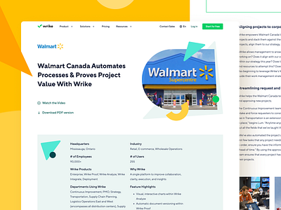 Wrike Customers Web Portal – Inner Page clean design landing ui ux web webdesign website wrike wrikedesign wriketeam yellow