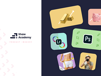 Product Imagery | Shaw Academy Rebrand 2020 brand design card design composition graphic design product design ui design