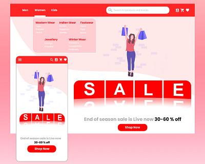 Shopping Website and App app branding clothes clothing clothing brand design ecommerce ecommerce app ecommerce design figma minimal responsive responsive design shopping shopping app shopping bag shopping cart ui web