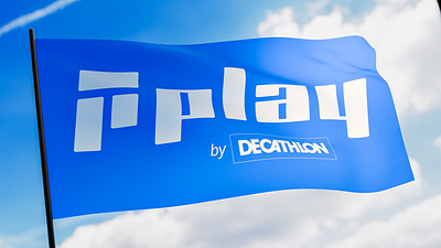 Play by Decathlon - logo design 3d visualization branding decathlon logo logo design