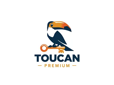 Toucan logo animal bird branding classic key logo mark minimalism minimalist simple toucan