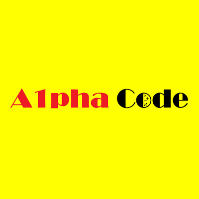 Alpha Code Font alphacode logo logo design