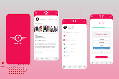 Eagle voice App design app design uiux