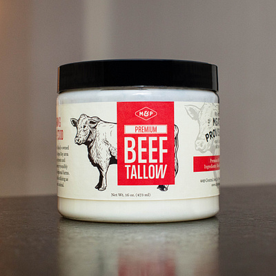 St. Pete Meat & Provisions Beef Tallow beef brand brand assets branding creative creative content design design agency food packaging graphic art graphic design hype illustration logo logo design packaging packaging design photography vector