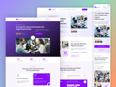 Modern Agency Landing Page – UX/UI Design for Web & Mobile branding creativeui figma google google image landing page mobile app modern design ui uiux design user experinece user interface design ux web design website design websitetemplate