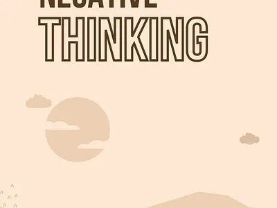 Book About Negative Thinking graphic design