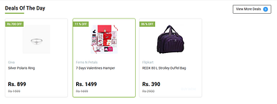 E-commerce Product Deals Section ui