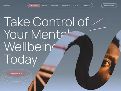 Mental Health Support Website health health design healthcare landing page layout mental health platform design professional website support therapy platform typography ui ui design user experience ux ux design ux ui design web design website website design