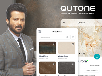 Qutone Ceramic Tiles Selection and Quotes animation ceramic dashboard exterior home interior items kitchen management mobile app office products quotes qutone room selection software tiles ui design