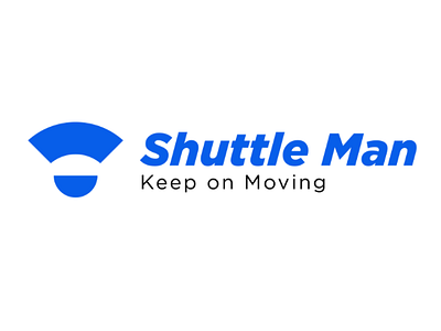 Logo Design for Shuttle Man - Keep on moving. brand brand identity branding design dribble graphic design jt graphics logo logo design logo folio visual identity