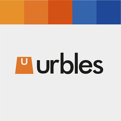 Urbles Logo design 3d 3d art art blender branding design illustration logo typography vector