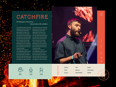 Catchfire Website & Brand Design brand identity branding web