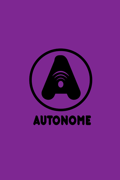 AUTONOME branding design graphic design illustrator logo minimal ui ux vector web