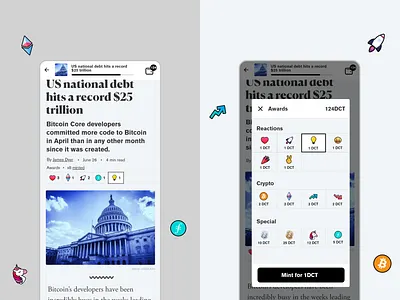Crypto Badges app article badges bitcoin blockchain crypto cryptocurrency