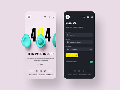 YOLO SHOP (FOR SALE) app desktop dribbble ecommerce figma mobile mobile app mobile app design mobile ui mobile ui kit sale shop shot ui ui ux ui8 ui8net uikit webdesign website