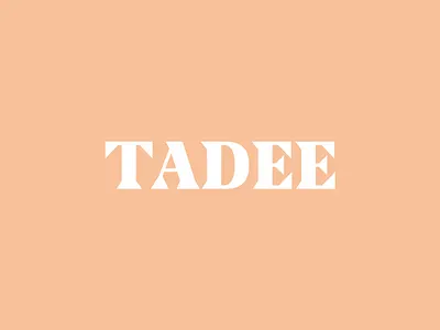 TADEE Skincare beauty logo branding cosmetic logo identity logo logomark logotype minimal skincare typography wordmark