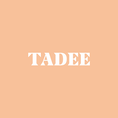 TADEE Skincare beauty logo branding cosmetic logo identity logo logomark logotype minimal skincare typography wordmark