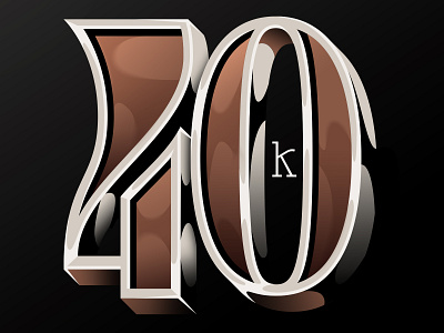 40K x Lobsterstudio.tv animation design illustration lettering lobstertv type typo typography vector