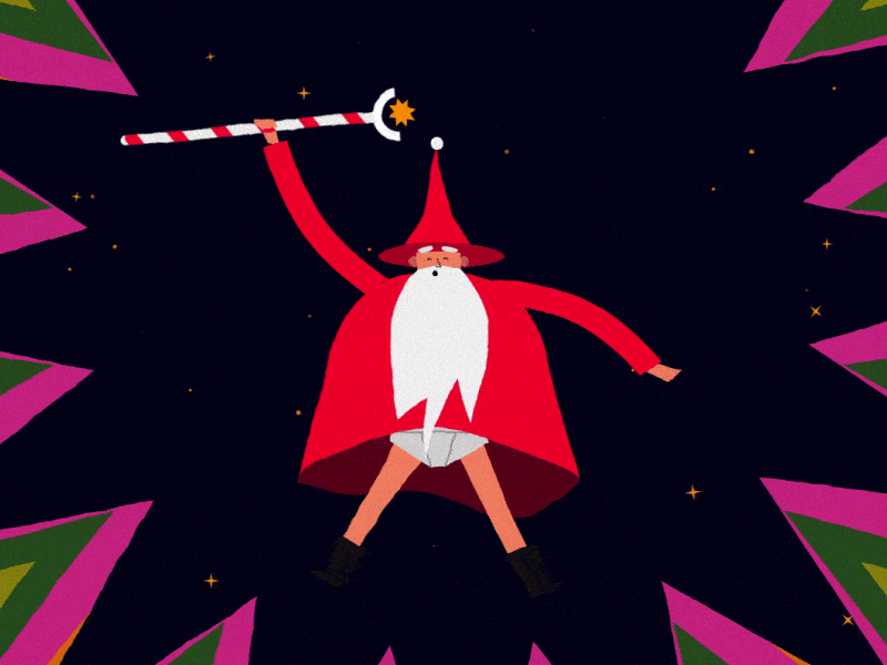 Santaclaus • 2020 2d after effects chirstmas motion santaclaus animation character flat illustration loop