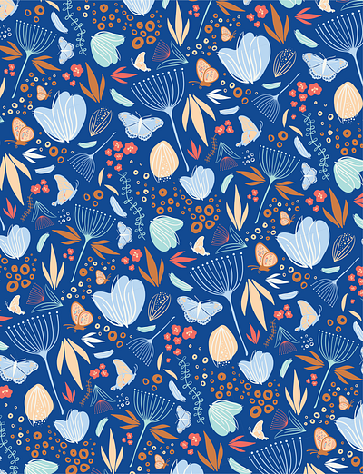 Floralfly Surface Pattern Design pattern print surface design surface pattern design