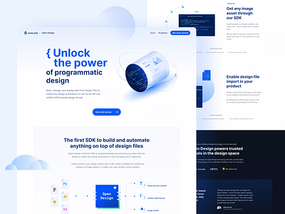Open Design 🚀 abstract animation api assets clean cloud code design dev documentation header hero illustration sdk ui ux vector webdesign website website design
