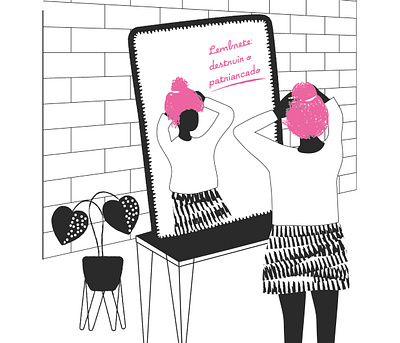 Lembrete design feminism illustration patriarchy vector woman