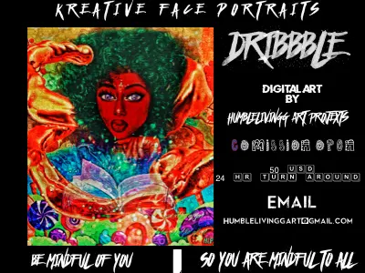 FACE PORTRAITS NY HUMBLELIVINGG ART art artist commission digital digital art drawing illustration