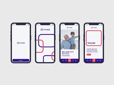 App - Vivest app application branding design health health app healthcare ui ux