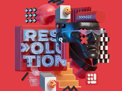 Web Illustrations 3d abstract adobe art cinema4d design graphic design illustration inspiration modern octane