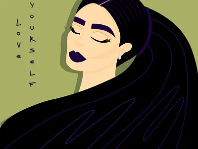 Woman | Girl | Art art branding cartoon design illustration minimal postcard vector