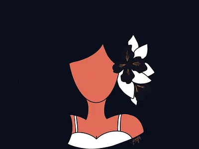 Always blooming 🌺 art design flat graphic design illustration illustrator logo minimal ui ux web